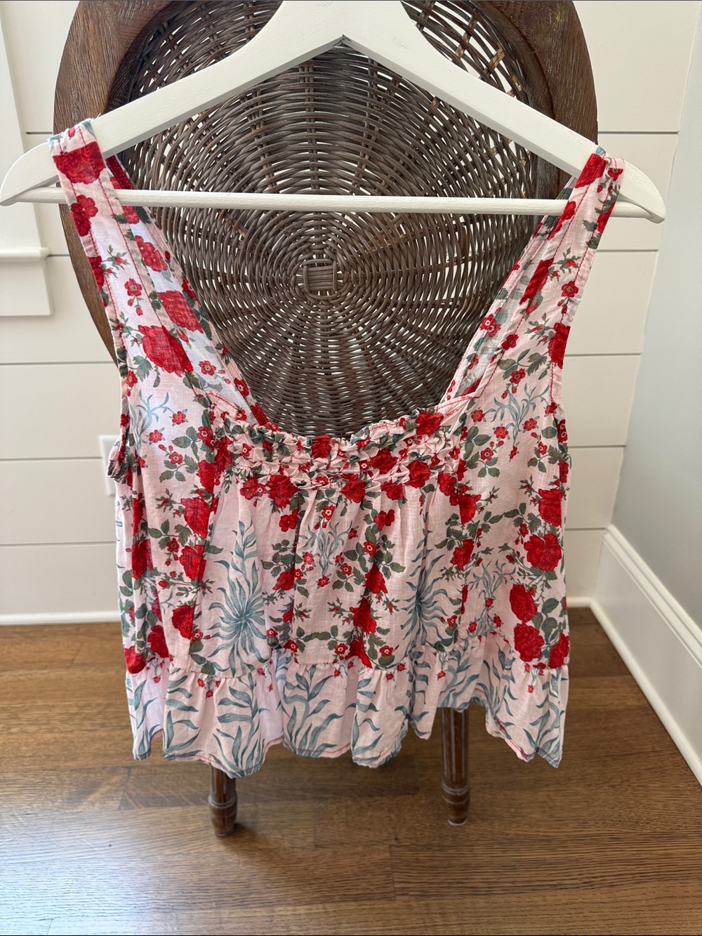 Maeve Mixed Print Swing Tank - Red Print